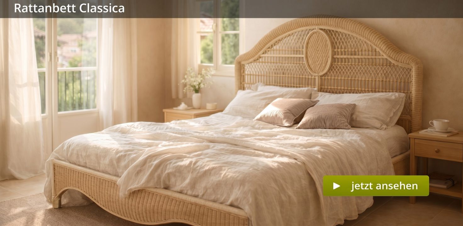 Rattanbett Classica
