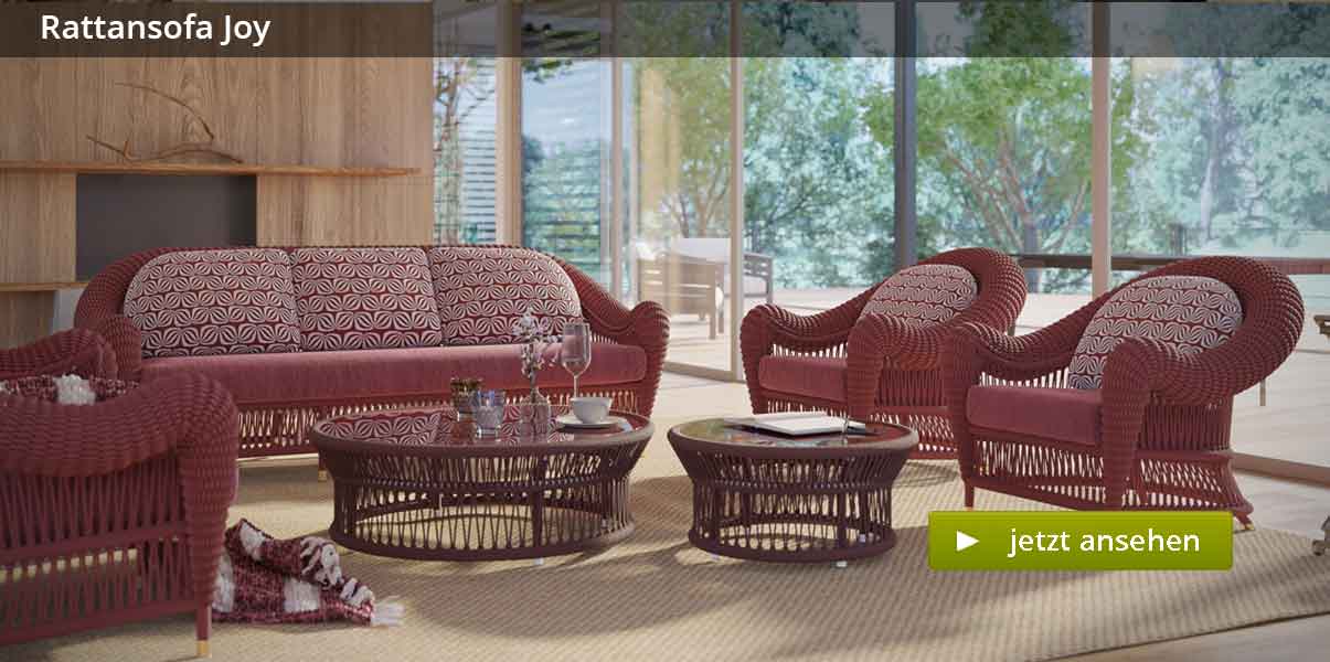 Rattansofa Joy