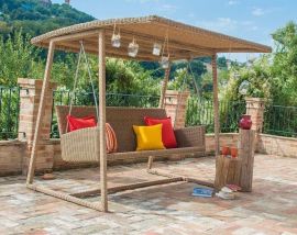 Outdoor Rattan Hollywoodschaukel  Altalena