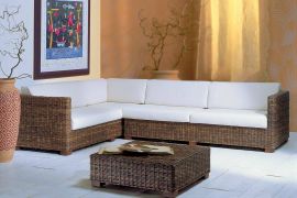 Rattan-Ecksofa Breton